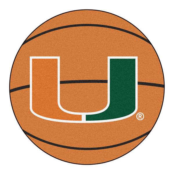 University of Miami Hurricanes Basketball Mat