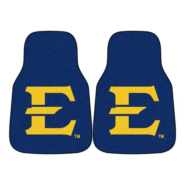 East Tennessee State University Buccaneers 2-pc Carpet Car Mat Set