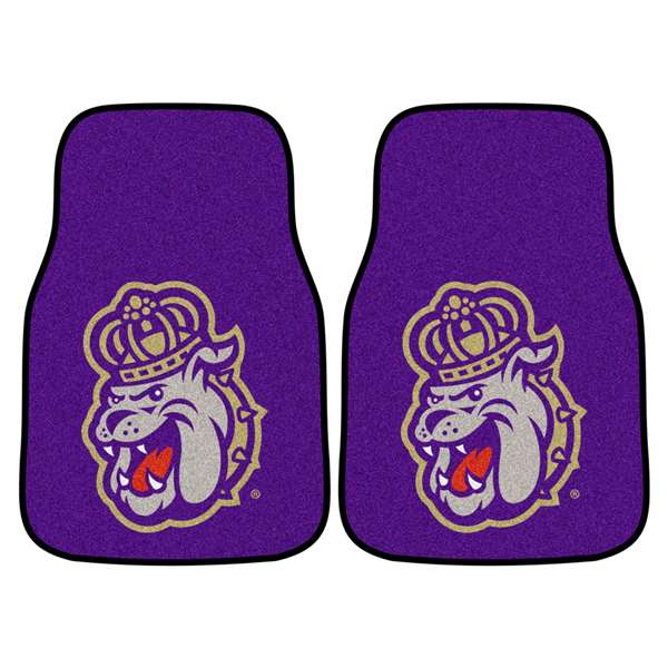 James Madison University Dukes 2-pc Carpet Car Mat Set