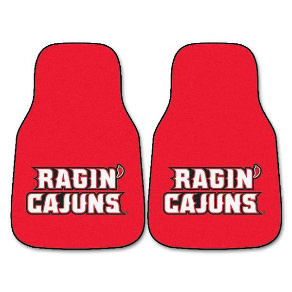 University of Louisiana-Lafayette Ragin' Cajuns 2-pc Carpet Car Mat Set