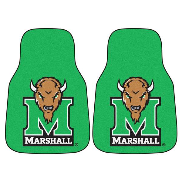 Marshall University Thundering Herd 2-pc Carpet Car Mat Set