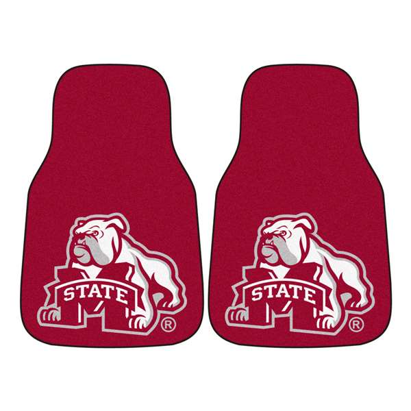 Mississippi State University Bulldogs 2-pc Carpet Car Mat Set