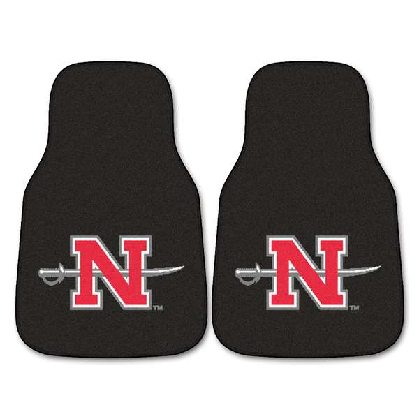 Nicholls State University Colonels 2-pc Carpet Car Mat Set