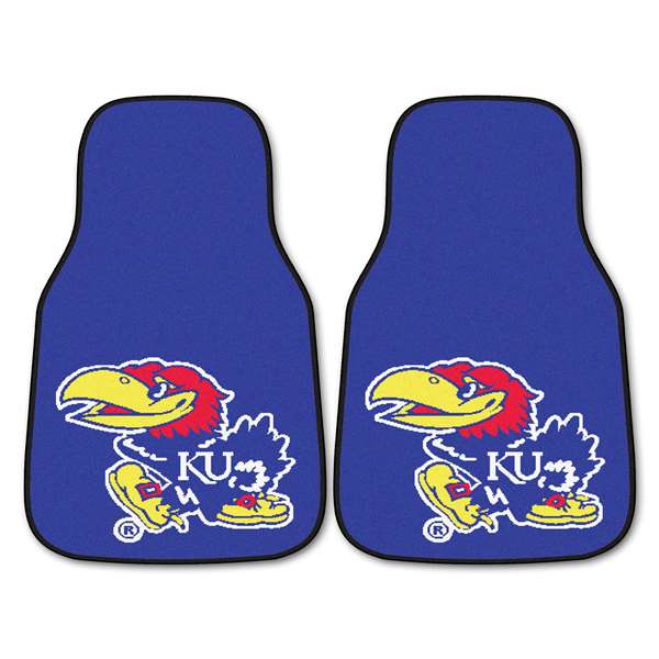 University of Kansas Jayhawks 2-pc Carpet Car Mat Set