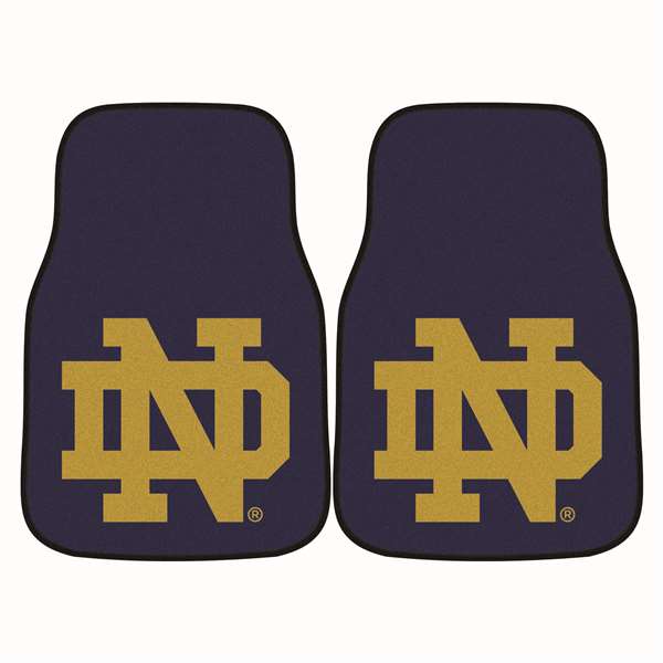 Notre Dame Fighting Irish 2-pc Carpet Car Mat Set