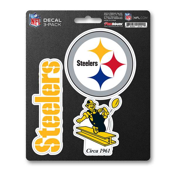 Pittsburgh Steelers Steelers Decal 3-pk