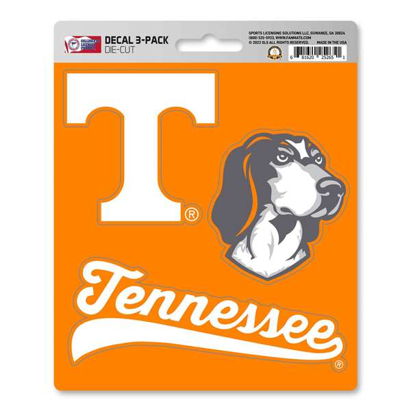 Tennessee Volunteers 3 Piece Decal Sticker Set  61057