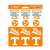 Tennessee Volunteers 12 Count Mini Decal Sticker Pack