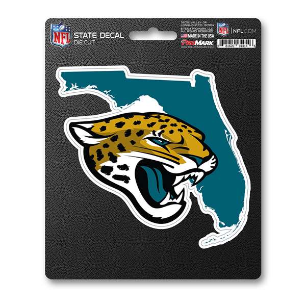 Jacksonville Jaguars Team State Shape Decal Sticker  