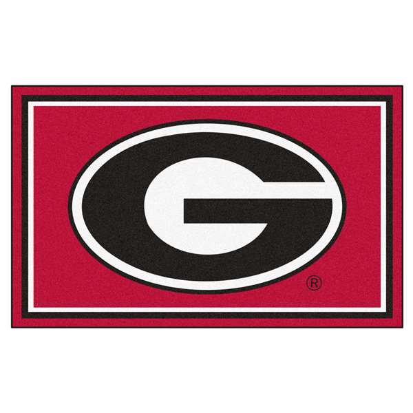 University of Georgia Bulldogs 4x6 Rug