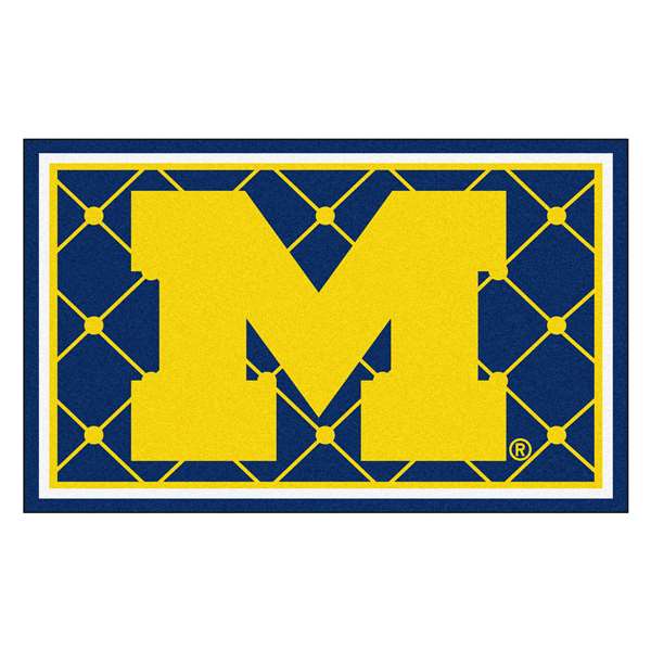 University of Michigan Wolverines 4x6 Rug
