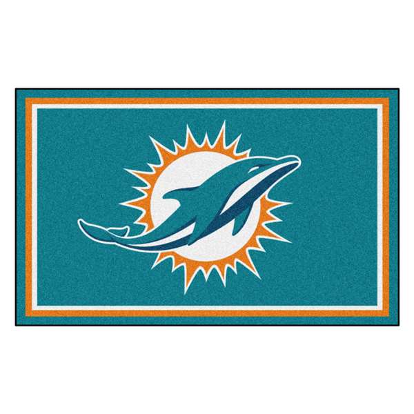Miami Dolphins Dolphins 4x6 Rug