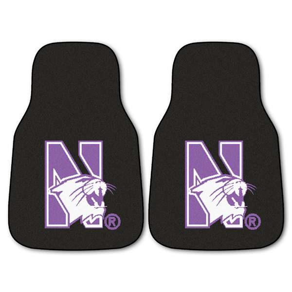 Northwestern University Wildcats 2-pc Carpet Car Mat Set