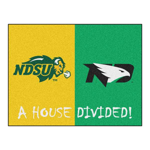 House Divided - North Dakota State / North Dakota House Divided House Divided Mat