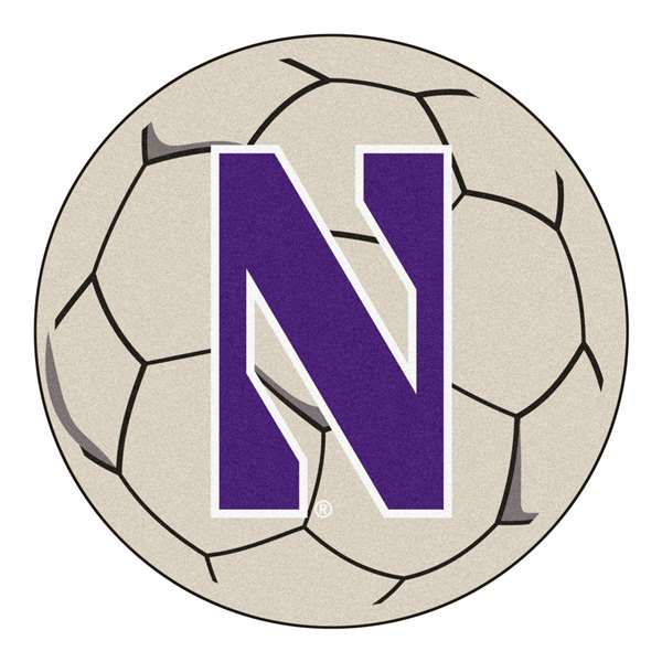 Northwestern University Wildcats Soccer Ball Mat