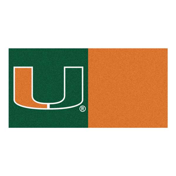 University of Miami Hurricanes Team Carpet Tiles