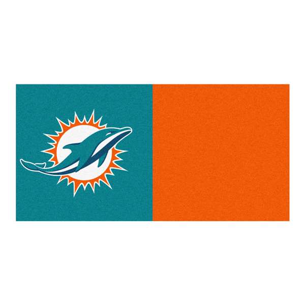 Miami Dolphins Dolphins Team Carpet Tiles