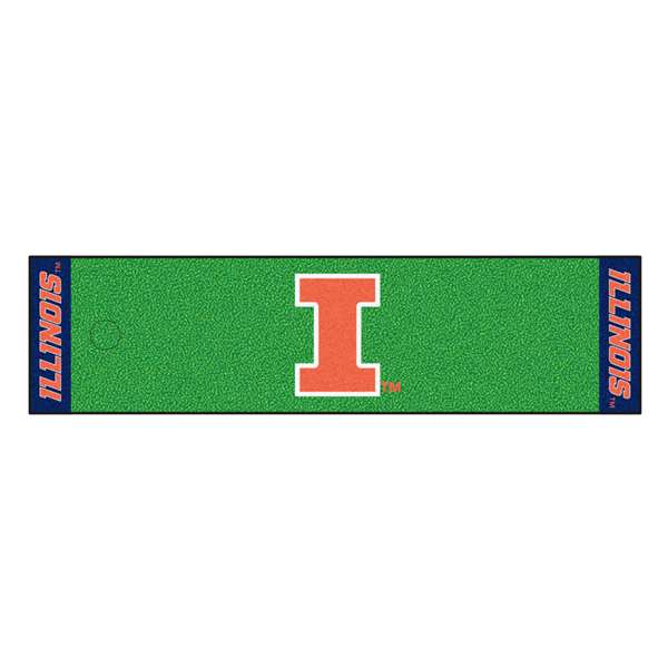 University of Illinois Illini Putting Green Mat