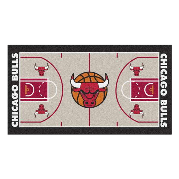 Chicago Bulls Bulls NBA Court Large Runner