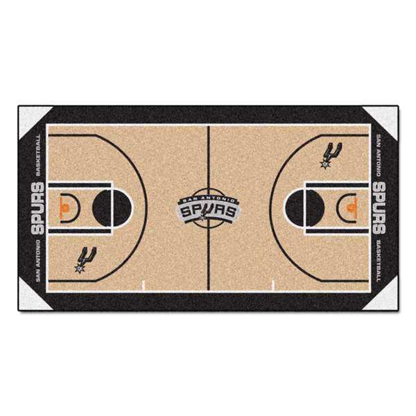 San Antonio Spurs Spurs NBA Court Large Runner