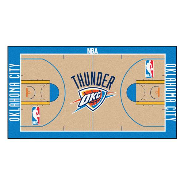 Oklahoma City Thunder Thunder NBA Court Large Runner