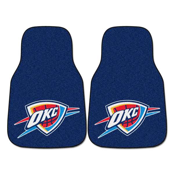 Oklahoma City Thunder Thunder 2-pc Carpet Car Mat Set