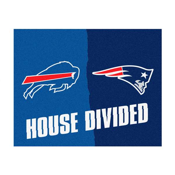 NFL House Divided - Patriots / Bills House Divided House Divided Mat