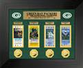 Green Bay Packers 4-Time Super Bowl Champions Deluxe Gold Coin & Ticket Collection  