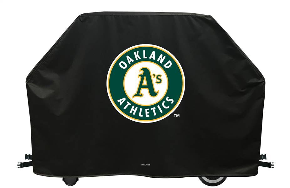 Oakland Athletics Deluxe Grill Cover - 72 inch