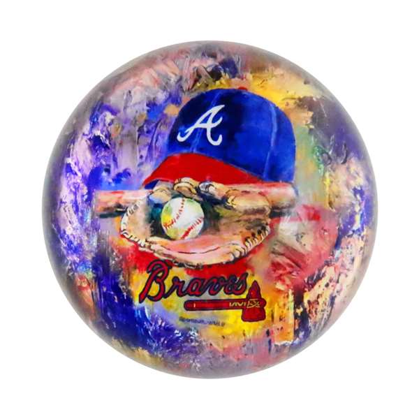 Atlanta Braves Glass Dome Paperweight Glass Dome Paperweight