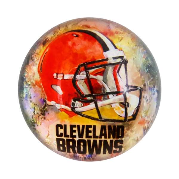 Cleveland Browns Glass Dome Paperweight  
