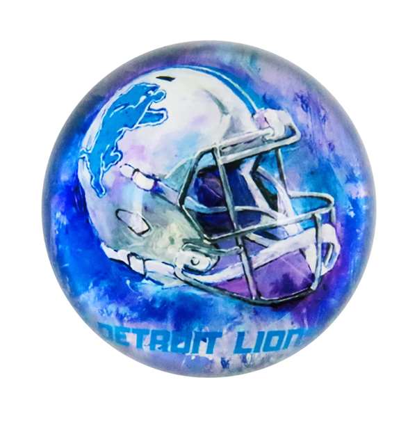Detroit Lions Glass Dome Paperweight   