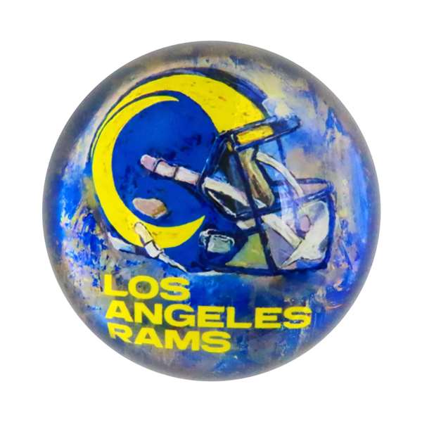 Los Angeles Rams Glass Dome Paperweight  