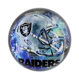 Las Vegas Raiders Glass Dome Paperweight  