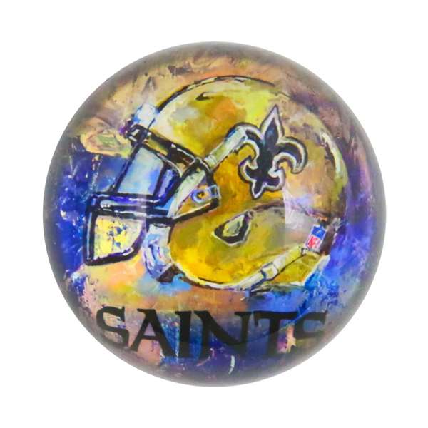 New Orleans Saints Glass Dome Paperweight  