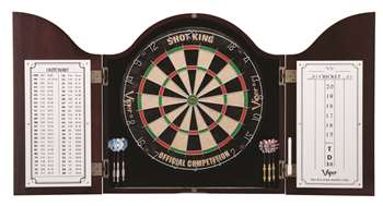 Viper Cambridge Mahogany Dartboard Cabinet  