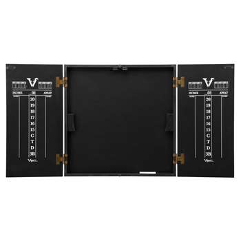 Viper Hideaway Dartboard Cabinet with Reversible Traditional and Baseball Dartboard  