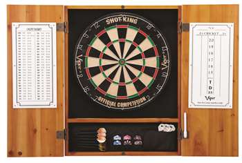 Viper Metropolitan Oak Steel Tip Dartboard Cabinet