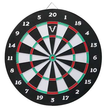 Viper Double Play Coiled Paper Fiber Dartboard with Darts  