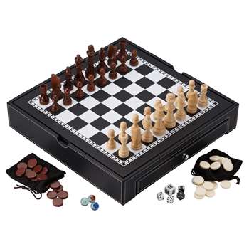 Mainstreet Classics Chess - Checkers - Backgammon - Chinese Checkers  