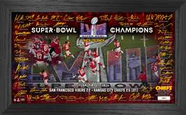 Kansas City Chiefs Super Bowl LVIII Champions Signature Gridiron Frame   