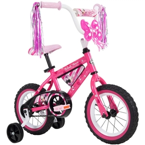 Disney Minnie Kids' Bike, Pink, 12-inch  