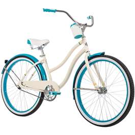 Huffy Good Vibrations 26" Ladies Cruiser Bike, White  