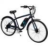 Huffy - Everett Men's Comfort eBike w/25 mi Max Operating Range & 20 mph Max Speed - Matte Blue