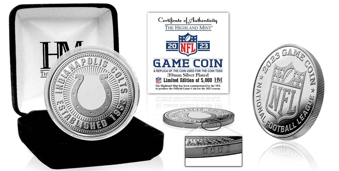 Indianapolis Colts 2023 NFL Game Flip Coin  