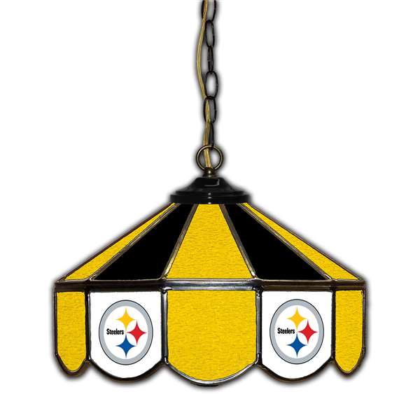 Pittsburgh Steelers  14" Glass Pub Lamp  