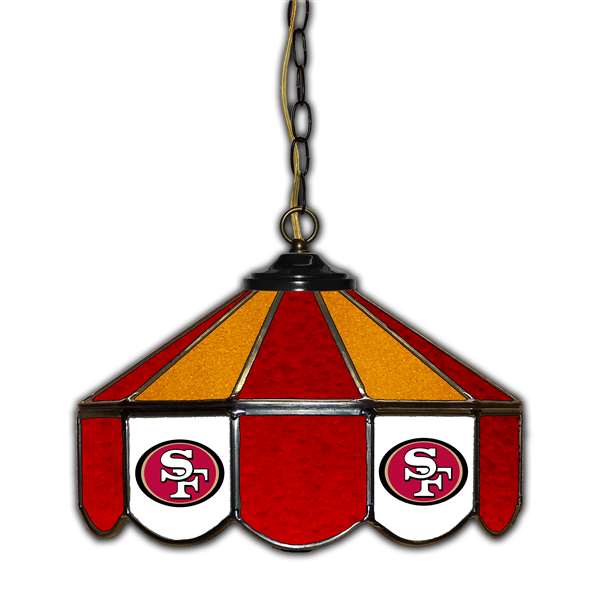 San Francisco 49ers  14" Glass Pub Lamp  