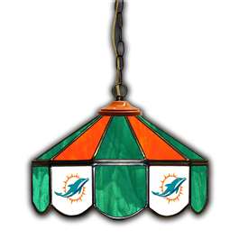 Miami Dolphins  14" Glass Pub Lamp  