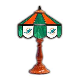Miami Dolphins  21" Glass Table Lamp   