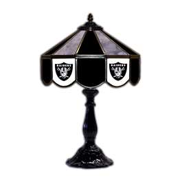 Las Vegas Raiders  21" Glass Table Lamp   